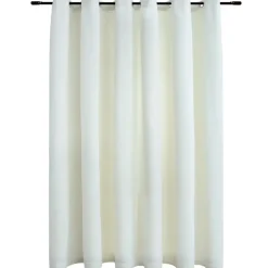 vidaXL - Gordijn - Crème - Fluweel Sale