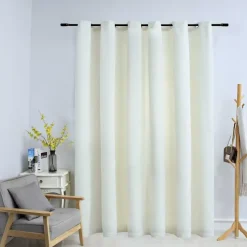 vidaXL - Gordijn - Crème - Fluweel Sale