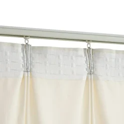 vidaXL - Gordijn - Crème - Fluweel - 140 x 245 cm - 2 stuks Online