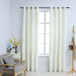 vidaXL - Gordijn - Crème - Fluweel - 140 x 245 cm - 2 stuks Best