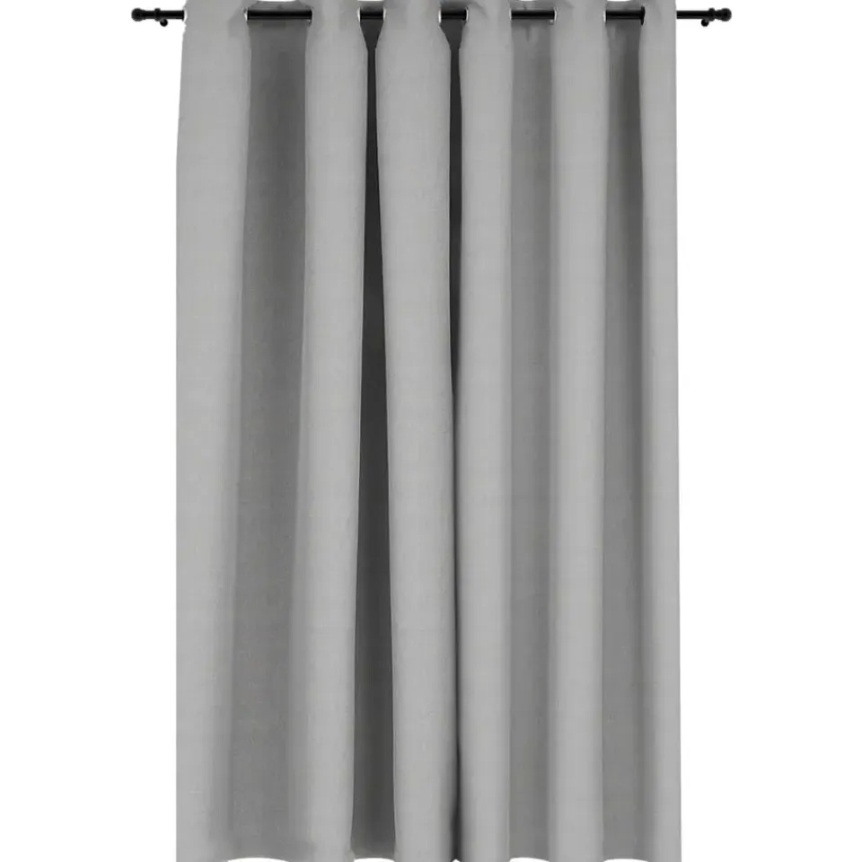 vidaXL - Gordijn - Grijs - Stof - 290 x 245 cm New