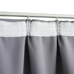 vidaXL - Gordijn - Grijs - Stof