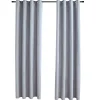 vidaXL - Gordijn - Grijs - Stof - 140 x 245 cm - 2 stuks