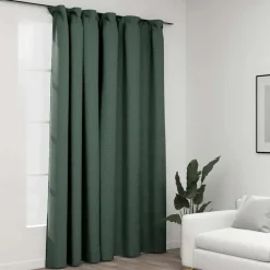 vidaXL - Gordijn - Groen - Stof Clearance
