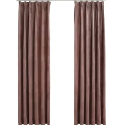 vidaXL - Gordijn - Roze - Fluweel - 140 x 245 cm - 2 stuks Clearance