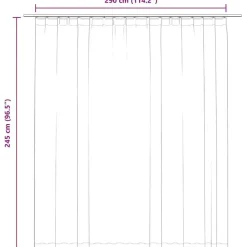 vidaXL - Gordijn - Taupe - Stof Clearance