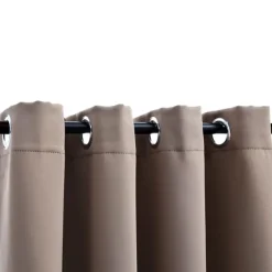 vidaXL - Gordijn - Taupe - Stof Hot