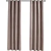 vidaXL - Gordijn - Taupe - Stof - 140 x 175 cm - 2 stuks Hot