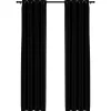 vidaXL - Gordijn - Zwart - Stof - 140 x 225 cm - 2 stuks Discount