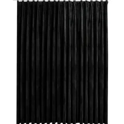 vidaXL - Gordijn verduisterend met haken - Zwart - Fluweel - 290 x 245 cm Discount