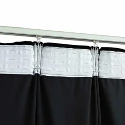 vidaXL - Gordijn verduisterend met haken - Zwart - Fluweel - 290 x 245 cm Discount