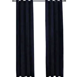 vidaXL - Gordijn verduisterend - Zwart - Fluweel - 140 x 225 cm - 2 stuks Best