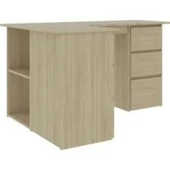 vidaXL - Hoekbureau - Bruin - Bewerkt hout Hot