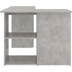 vidaXL - Hoekbureau - Grijs - Bewerkt hout Hot