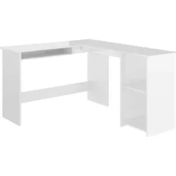 vidaXL - Hoekbureau - Wit - Bewerkt hout Clearance