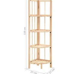 vidaXL - Hoekschap - Beige - Hout Discount