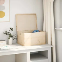 vidaXL - Houten Kist - Bruin - Grenenhout - 40 x 30 x 23 cm Outlet