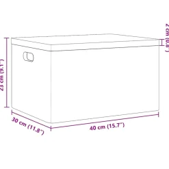 vidaXL - Houten Kist - Bruin - Grenenhout - 40 x 30 x 23 cm Outlet