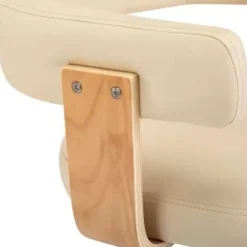 vidaXL - Kantoorstoel - Crème - Kunstleer Hot