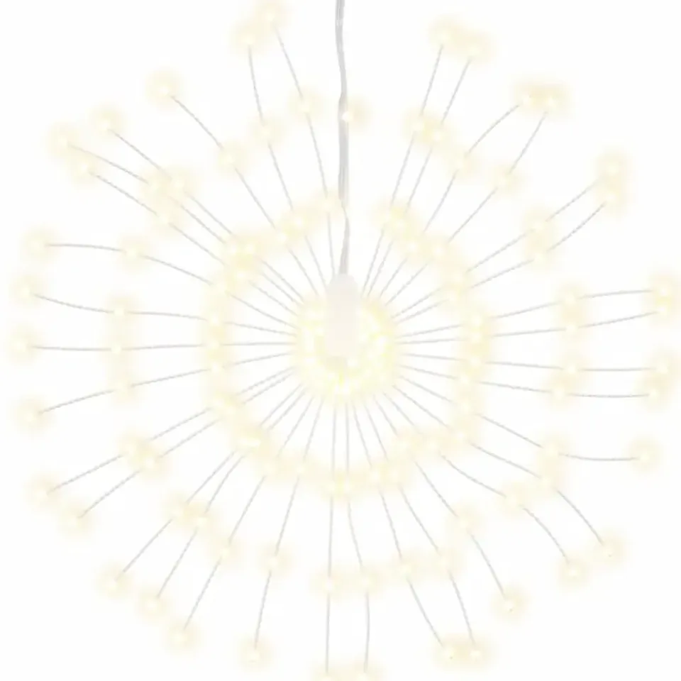 vidaXL - Kerstverlichting - Warm white - 8 stuks