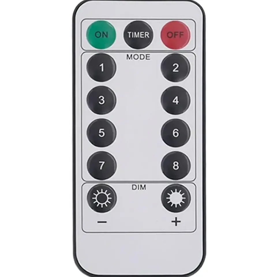 vidaXL - Kerstverlichting - Warm white - 8 stuks