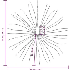 vidaXL - Kerstverlichting - Multicolour - 8 stuks