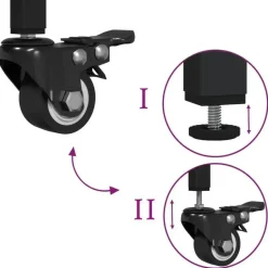 vidaXL - Keukentrolley - Bruin - Bewerkt hout Online