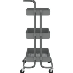 vidaXL - Keukentrolley - Grijs - IJzer Best