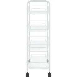 vidaXL - Keukentrolley - Wit - IJzer - 46 x 26 x 85 cm Hot
