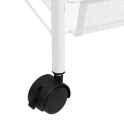 vidaXL - Keukentrolley - Wit - IJzer - 46 x 26 x 85 cm Hot