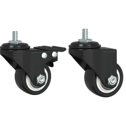 vidaXL - Keukentrolley - Zwart - Bewerkt hout