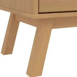 vidaXL - Kledingkast OLDEN met 2 lades - Grenenhout - Bruin - 76.5x53x172 cm Sale