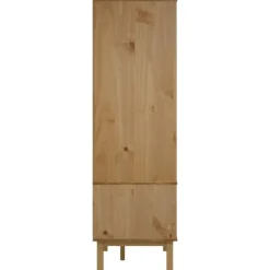 vidaXL - Kledingkast OTTA met 2 lades - Hout - Bruin en grijs - 76.5x53x172 cm Outlet
