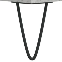 vidaXL - Kolomkast met 2 deuren - Betongrijs - Hout en ijzer - 30x30x190 cm Clearance