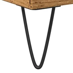 vidaXL - Kolomkast met 2 deuren 2 vakken oud hout - Ijzer en hout - 30x30x190 cm Online