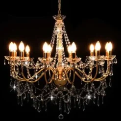 vidaXL - Kroonluchter - Goud - Metaal Outlet