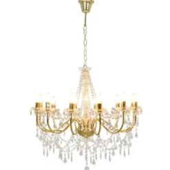 vidaXL - Kroonluchter - Goud - Metaal Outlet