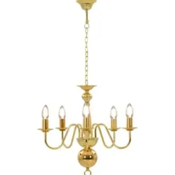 vidaXL - Kroonluchter - Goud - Metaal Outlet