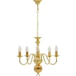 vidaXL - Kroonluchter - Goud - Metaal Outlet