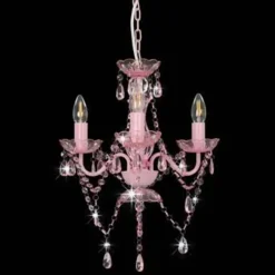 vidaXL - Kroonluchter - Roze - Metaal Hot