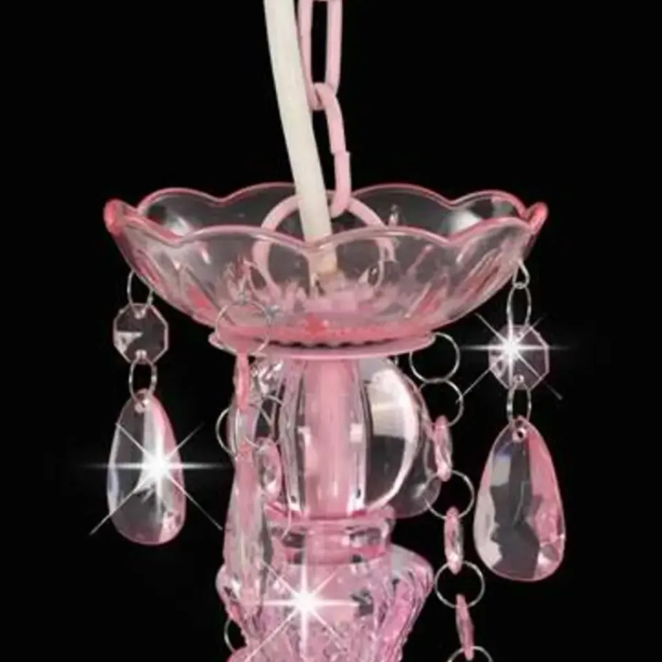 vidaXL - Kroonluchter - Roze - Metaal Hot