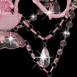 vidaXL - Kroonluchter - Roze - Metaal Hot