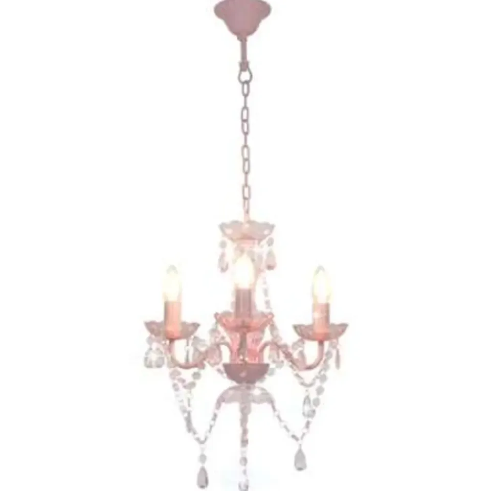 vidaXL - Kroonluchter - Roze - Metaal Hot