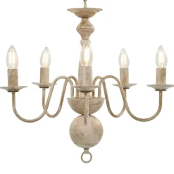 vidaXL - Kroonluchter - Wit - Metaal Clearance