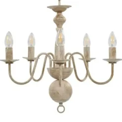 vidaXL - Kroonluchter - Wit - Metaal Clearance