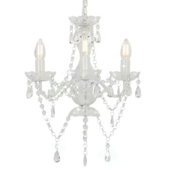 vidaXL - Kroonluchter - Wit - Metaal New
