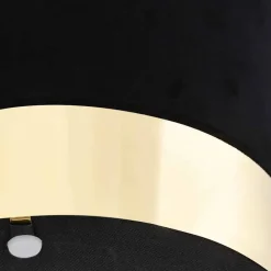 vidaXL - Kruk - Zwart - Stof Outlet