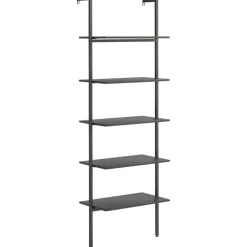 vidaXL - Ladderrek - Zwart - Bewerkt hout Sale