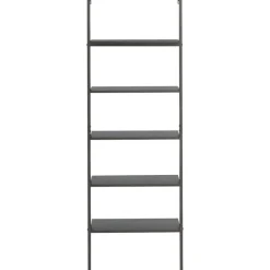 vidaXL - Ladderrek - Zwart - Bewerkt hout Sale