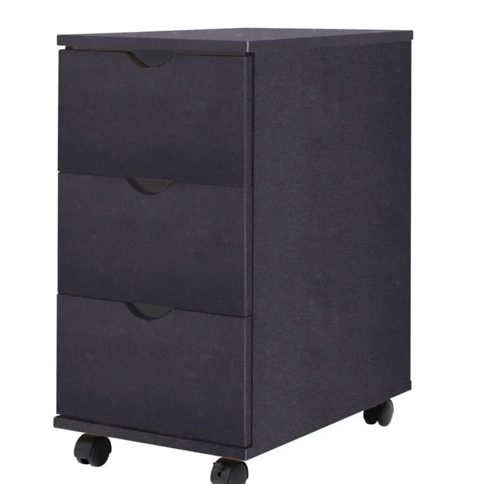 vidaXL - Ladekast - Zwart - Bewerkt hout Outlet